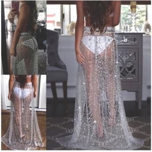 Sheer Skirt/ Swim Cover Up Skirt⭐★xoxo